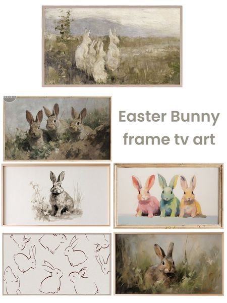 Easter bunny frame tv art

#LTKhome #LTKSeasonal