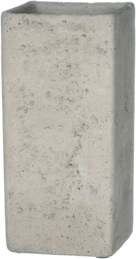 Sullivans Square Cement Vase, 4 x 8.5 Inches, Gray (CMT1092) | Amazon (US)