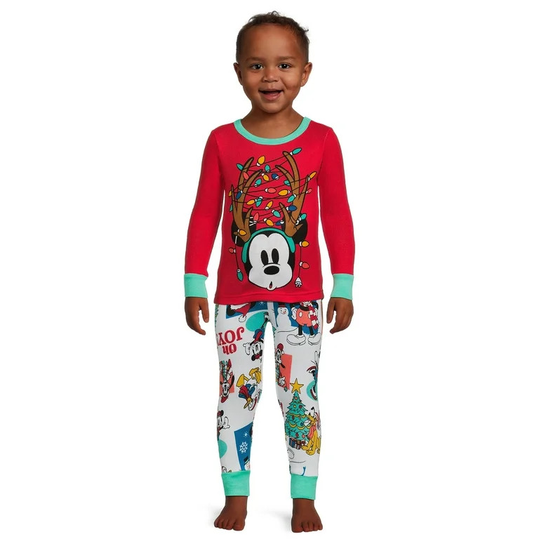 Christmas Character Toddler Snug Fit Pajama Set, 2-Piece, Sizes 12M-5T | Walmart (US)