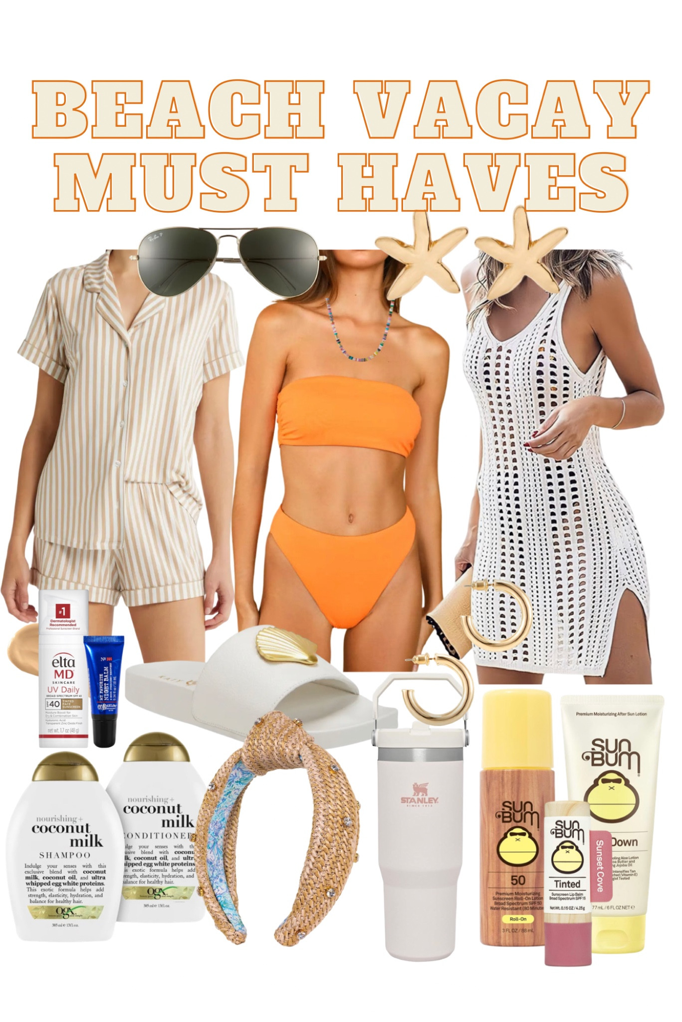 Beach Vacay Must Haves 🧡🐚
I used/wore these products every single day on our FL Beach Vacay! 

#LTKSwim #LTKStyleTip #LTKTravel