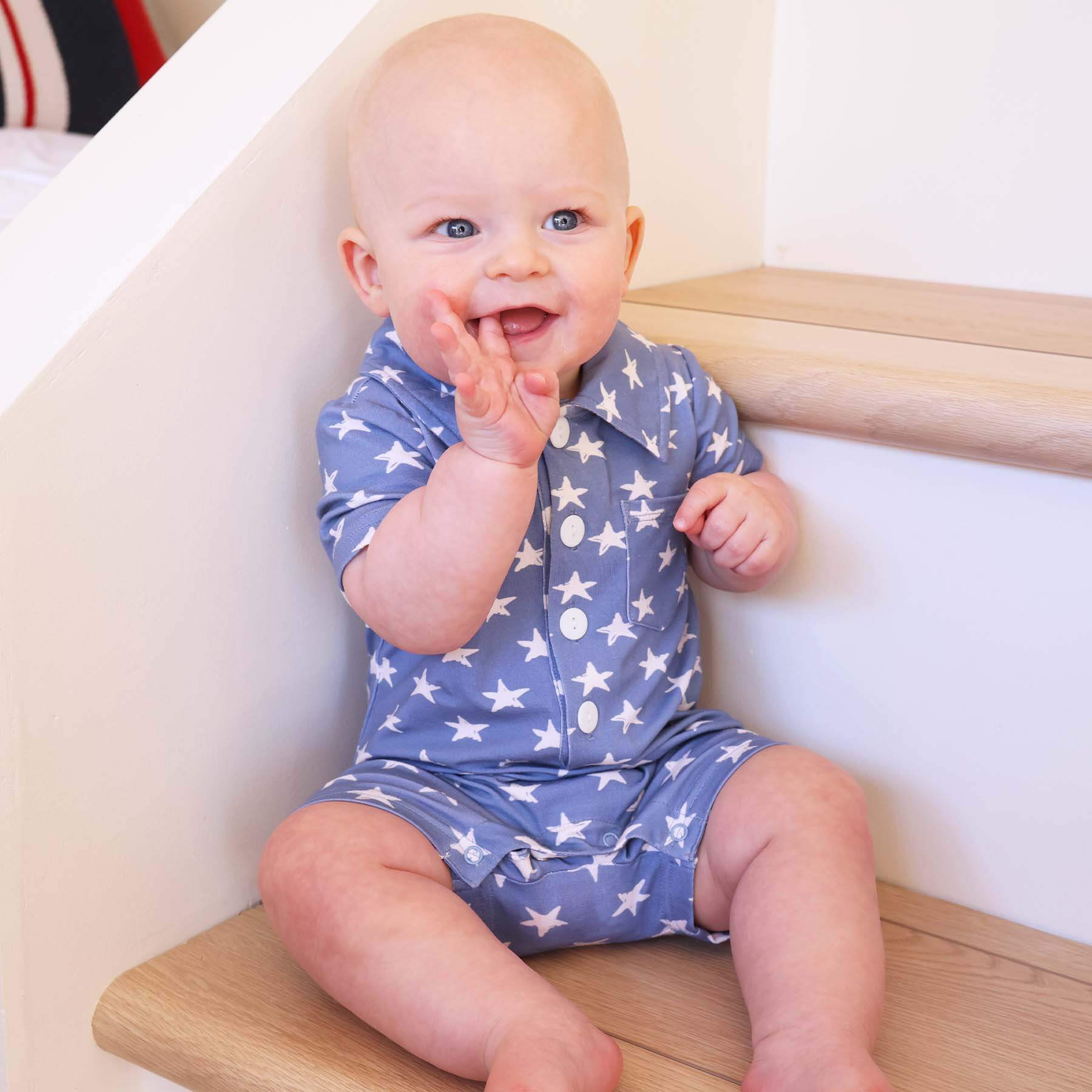 All American Button Romper | Caden Lane