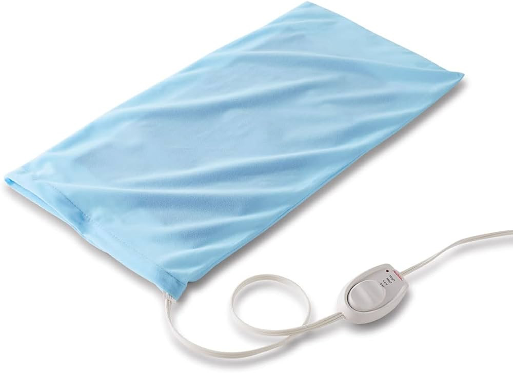 Sunbeam XL Heating Pad for Back Neck and Shoulder Pain Relief with Sponge for Moist Heating Optio... | Amazon (US)