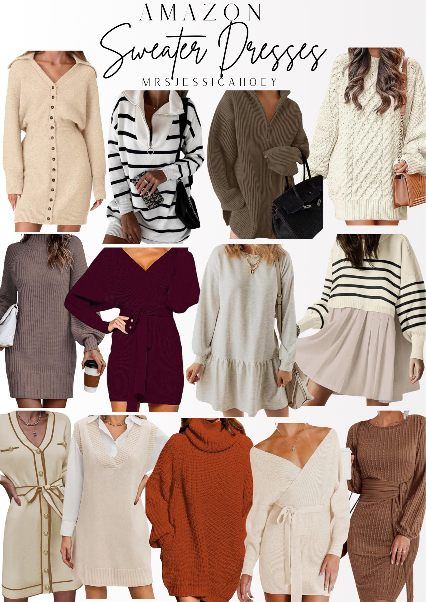 Women’s dresses. Fall outfit. Sweater dresses. Long sleeve rub knit turtleneck v-neck off shoulder cozy comfy sweaters. Family photo outfit. Workwear. Thanksgiving outfit .

#LTKFindsUnder50 #LTKSaleAlert #LTKSeasonal