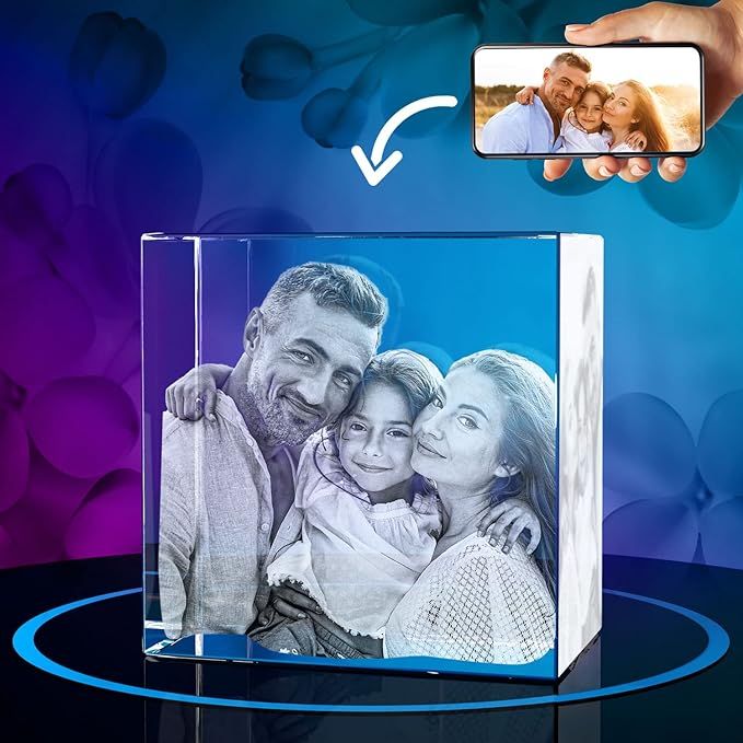 ArtPix 3D Crystal Photo, Personalized Mothers Day Gifts With Your Own Photo for Mom, Grandma from... | Amazon (US)