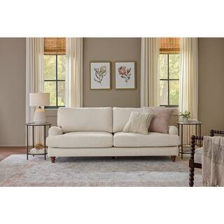 Home Decorators Collection Westgate 86 in. English Roll Arm Rectangle Sofa with 100% Performance ... | The Home Depot