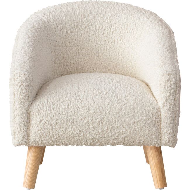 Stevie Kids' Chair, Ivory Sheepskin - Kids Seating | Maisonette | Maisonette