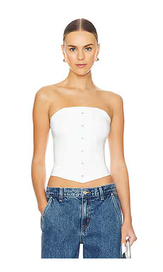 superdown Jordyn Corset Top in White from Revolve.com | Revolve Clothing (Global)