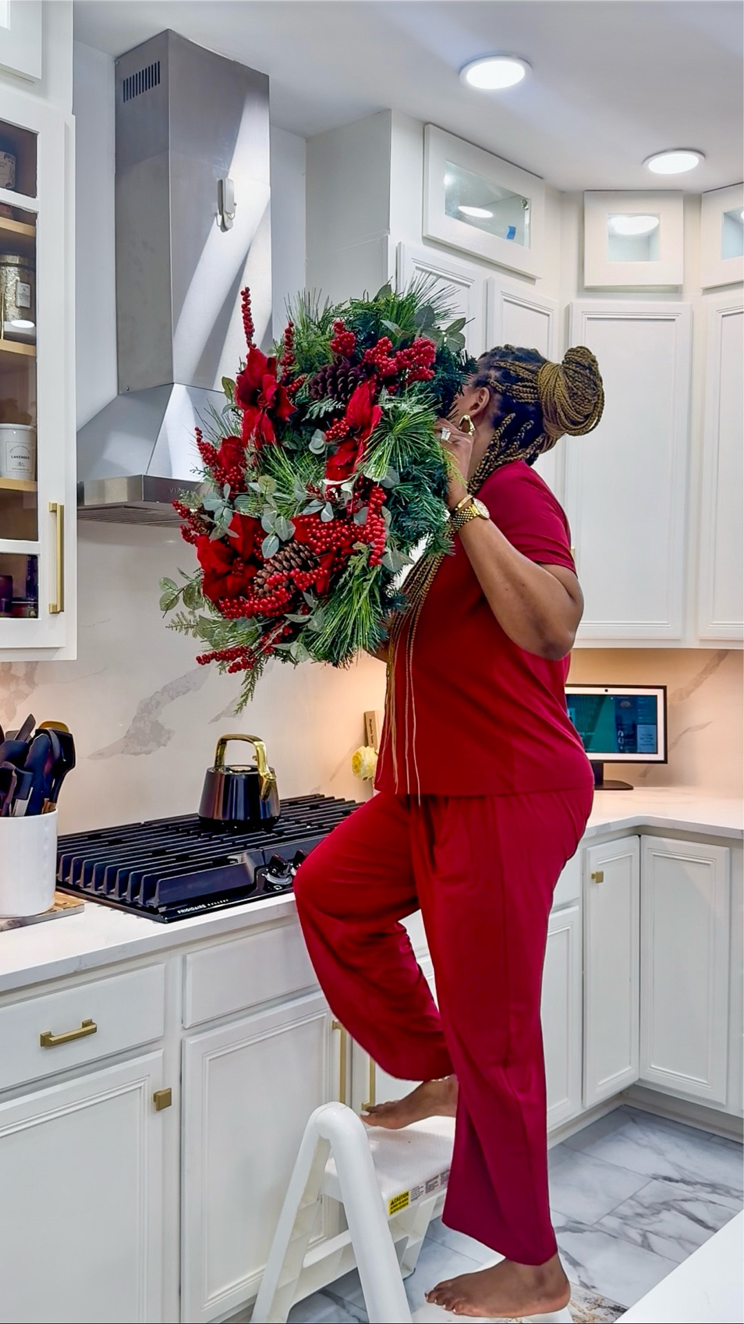 Safest way I love to hang my wreaths and garlands damage free. No nail holes or chipped paint 🙌 
Tap below to shop! Follow me @omabelle for more Fashion, Home & everything inbetween. Glad to have you here!!! 💕😊🙏

Home | Home decor |Entryway decor | Entryway table | console table | Buffet table | Accent table
Pottery barn | Amazon home
Restoration hardware look for less |Luxe for less | Entryway ideas | Foyer table | Foyer decor | Sofa table | Black sofa table | Black console | Black accent table
| Black wooden table |Living room decor | Rugs | Area rug | Neutral rug | Living room family room rug | Sofa sectional | Washable cleanable sofa | Family friendly sofa furniture | Stain resistant fabric sofa | Cloud sofa | Family kid toddler | pet friendly sofa | Coffee table | Livingroom | Home decor | bedding | bedroom | fall decor |  fall porch | dresser | rug | kitchen | dispenser | cutlery set | knives 


#LTKHoliday #LTKHome #LTKFindsUnder50