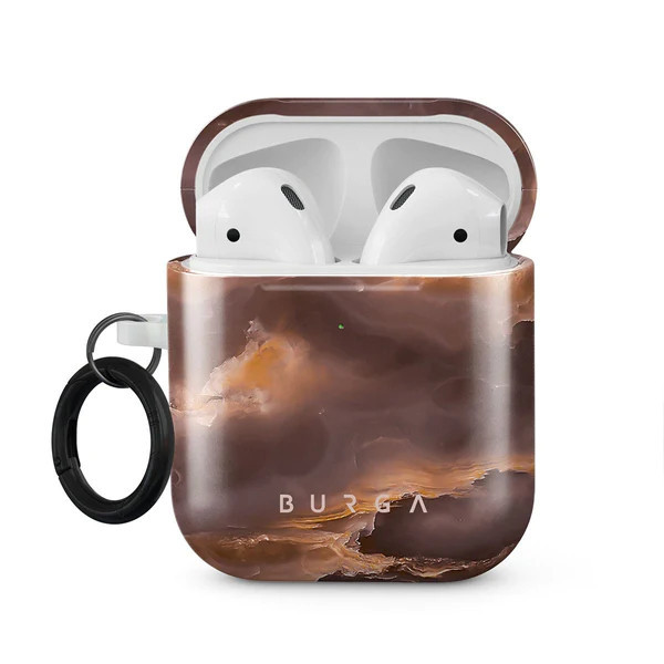 Fire Wood - Brown Marble Airpod Case | BURGA