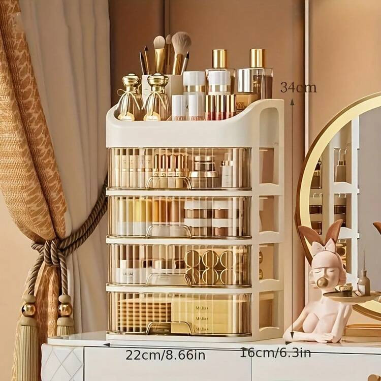 3-5 Tier Two Drawer Organizer, Dressing Table Cosmetic Organizer With Drawers - Spacious Storage ... | SHEIN
