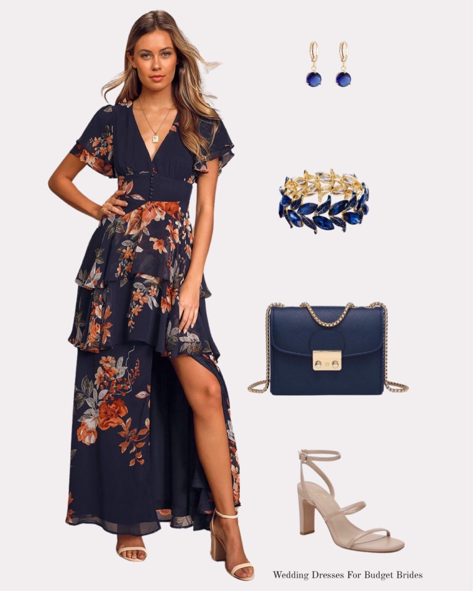 Fall wedding guest outfit idea in blue. Wedding guest dress from Lulus. Heels from DSW. Accessories from Amazon. 

#LTKSeasonal #LTKWedding #LTKStyleTip