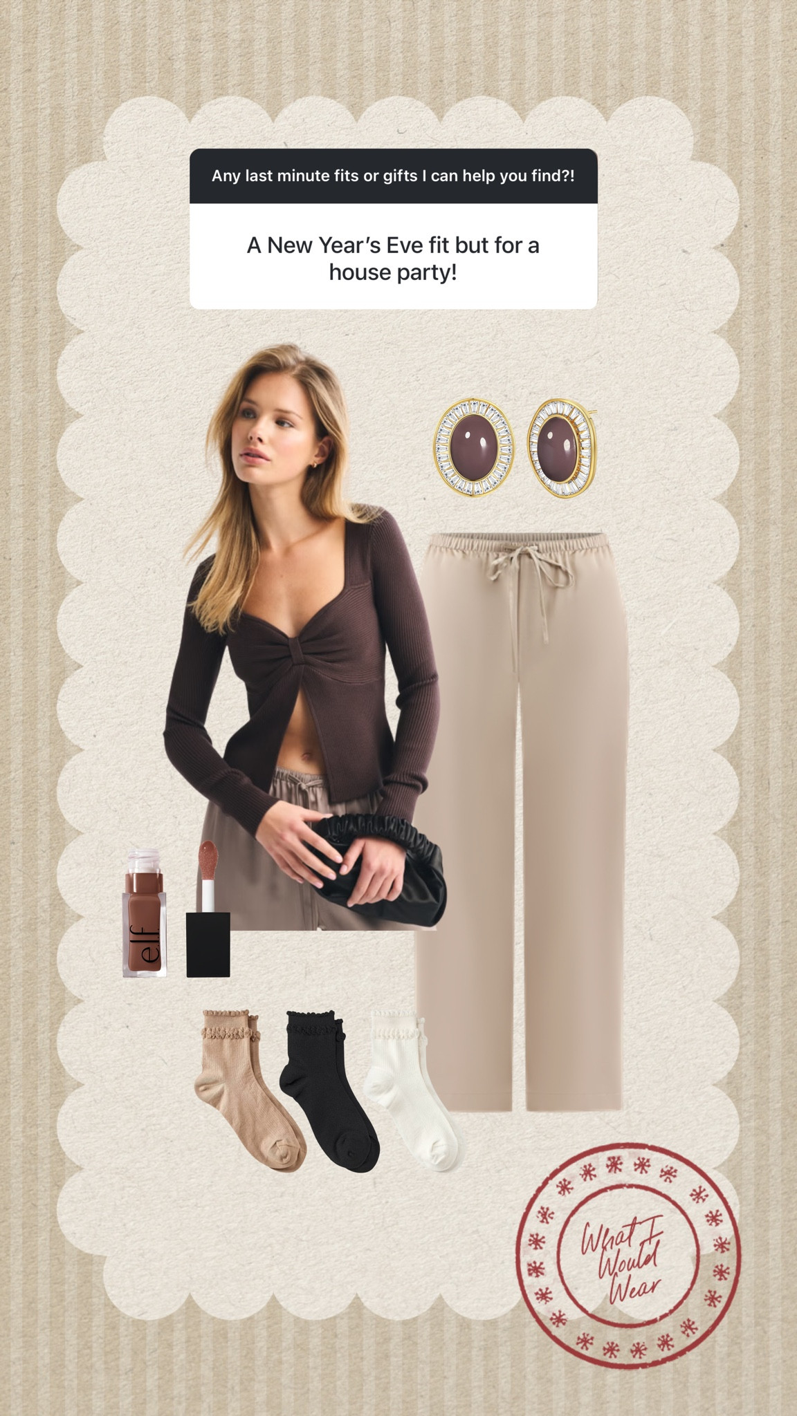 New years outfit but for a house party🤎 

#LTKMidsize #LTKHoliday #LTKSaleAlert