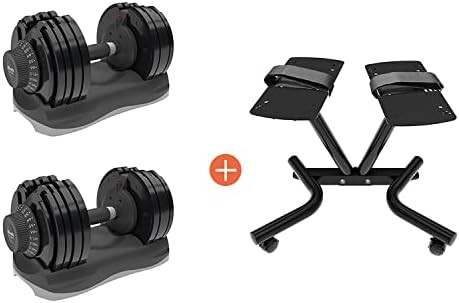 ATIVAFIT Adjustable Dumbbell Stand Fitness Dial Dumbbell Rack with Adjustable Belt for Home Gym S... | Amazon (US)