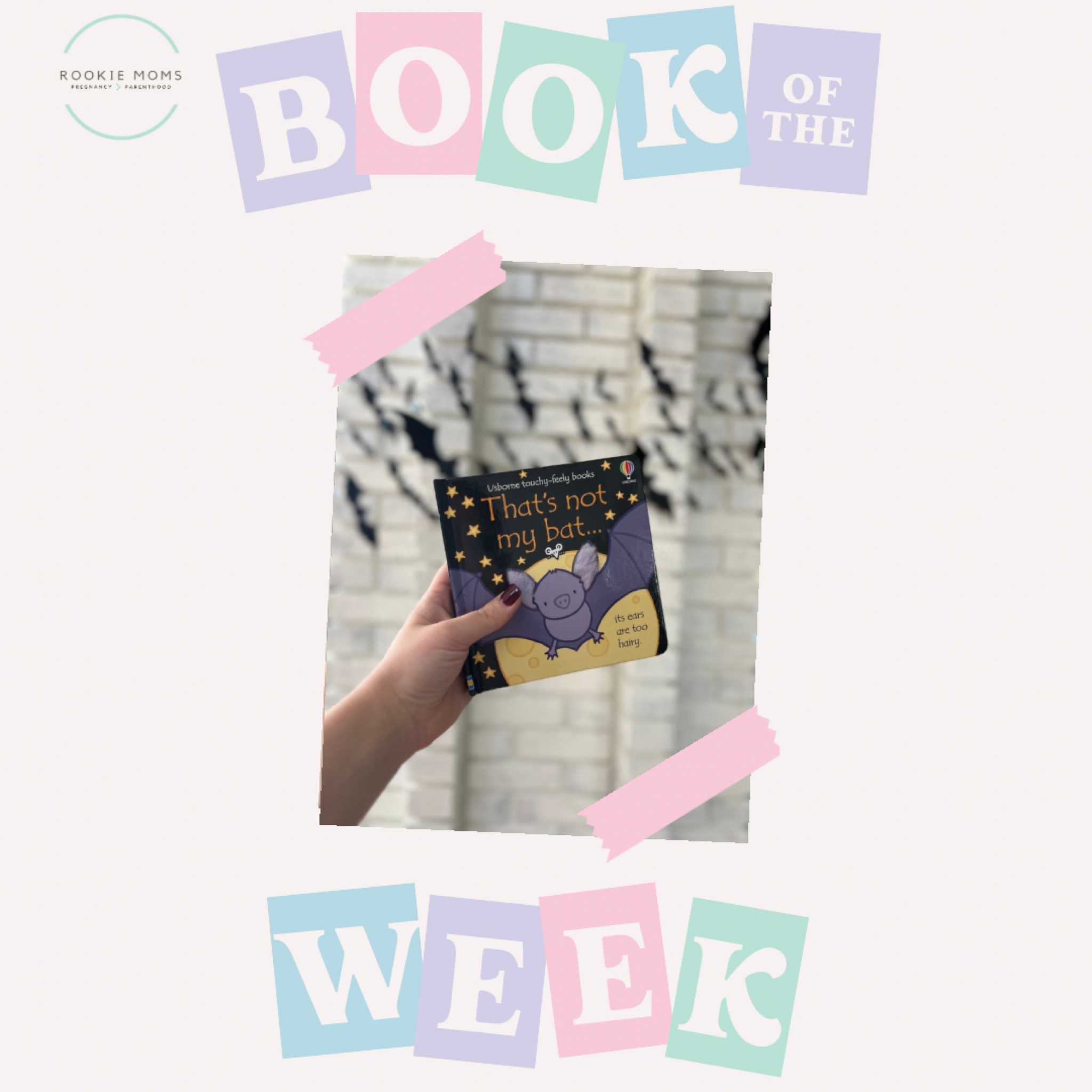 BOOK OF THE WEEK:
“That’s Not My Bat” by Fiona Watt
The perfect seasonal touchy feely book for littles!

#LTKSeasonal #LTKkids #LTKbaby