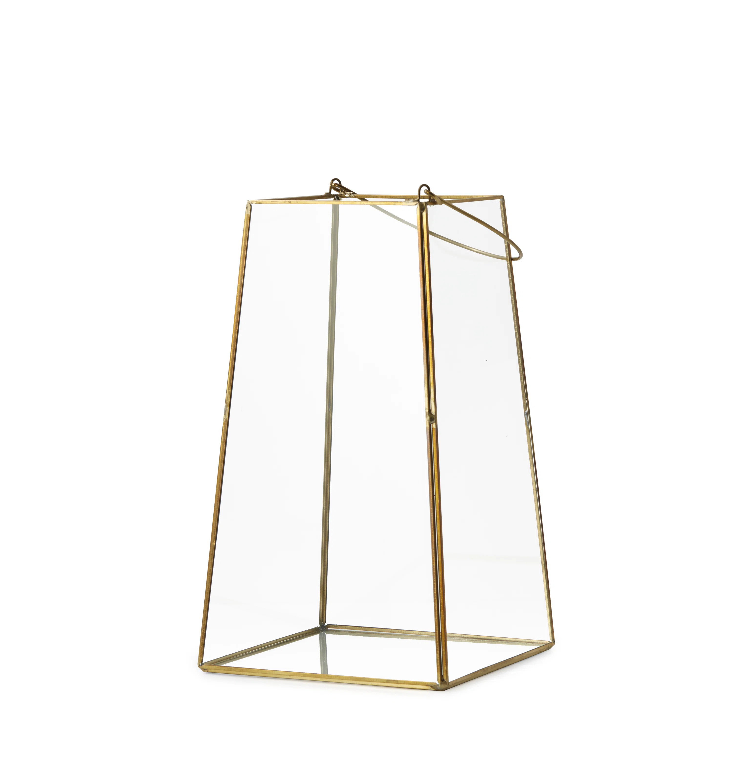 Kiyon Trapezoid Glass Lantern | Wayfair North America