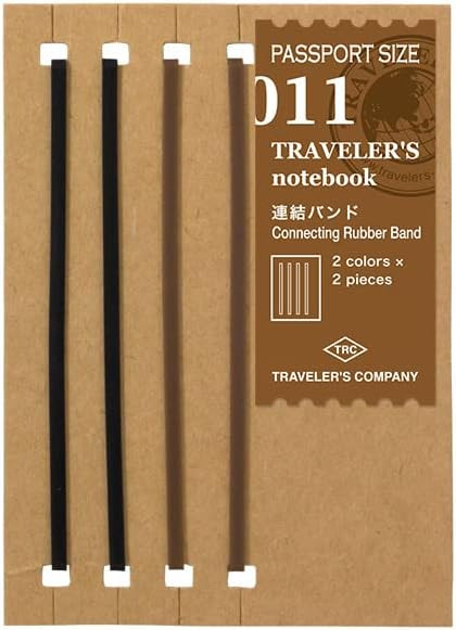 DESIGNPHIL 14335006 Traveler's Notebook, Refill, Connecting Band, Pack of 2, Passport Size | Amazon (US)