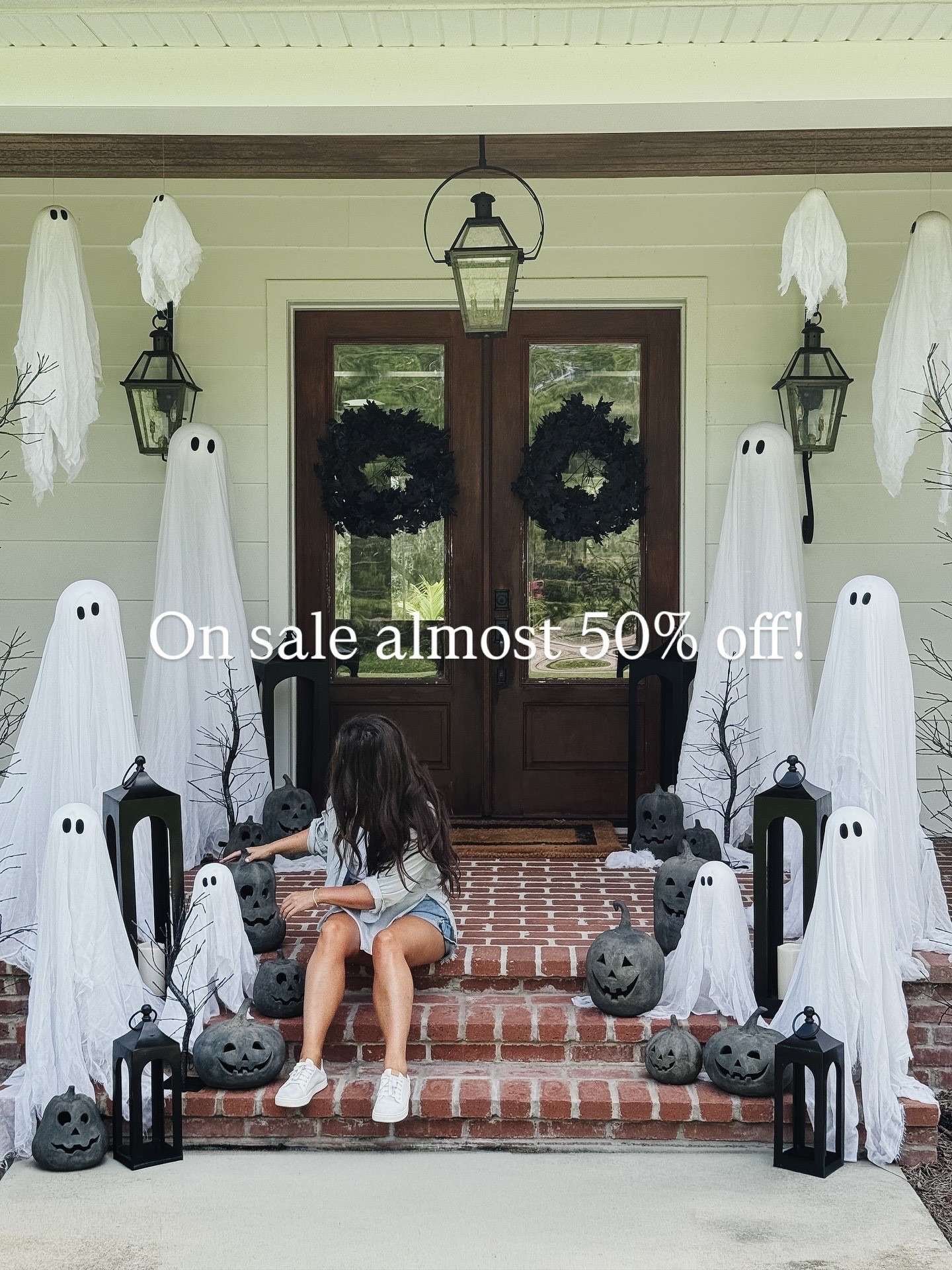 My entire Halloween front porch is on sale!!🤯

Everyone’s favorite lil Booooo thang family is on sale almost 50% off right now 👻 PLUS major savings on the viral terracotta pumpkins and twisted lit Halloween trees! 

#LTKSeasonal #LTKHome #LTKSaleAlert