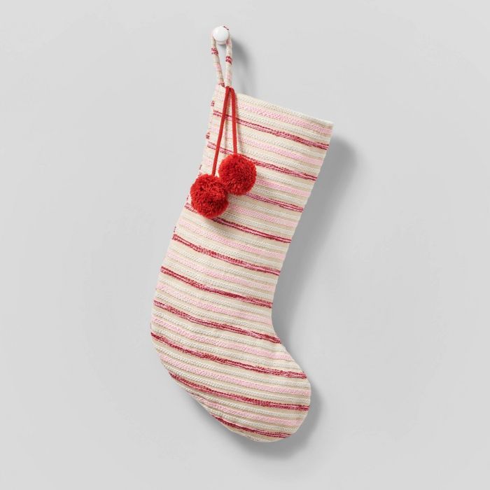 Woven Christmas Stocking Red Stripe - Wondershop™ | Target