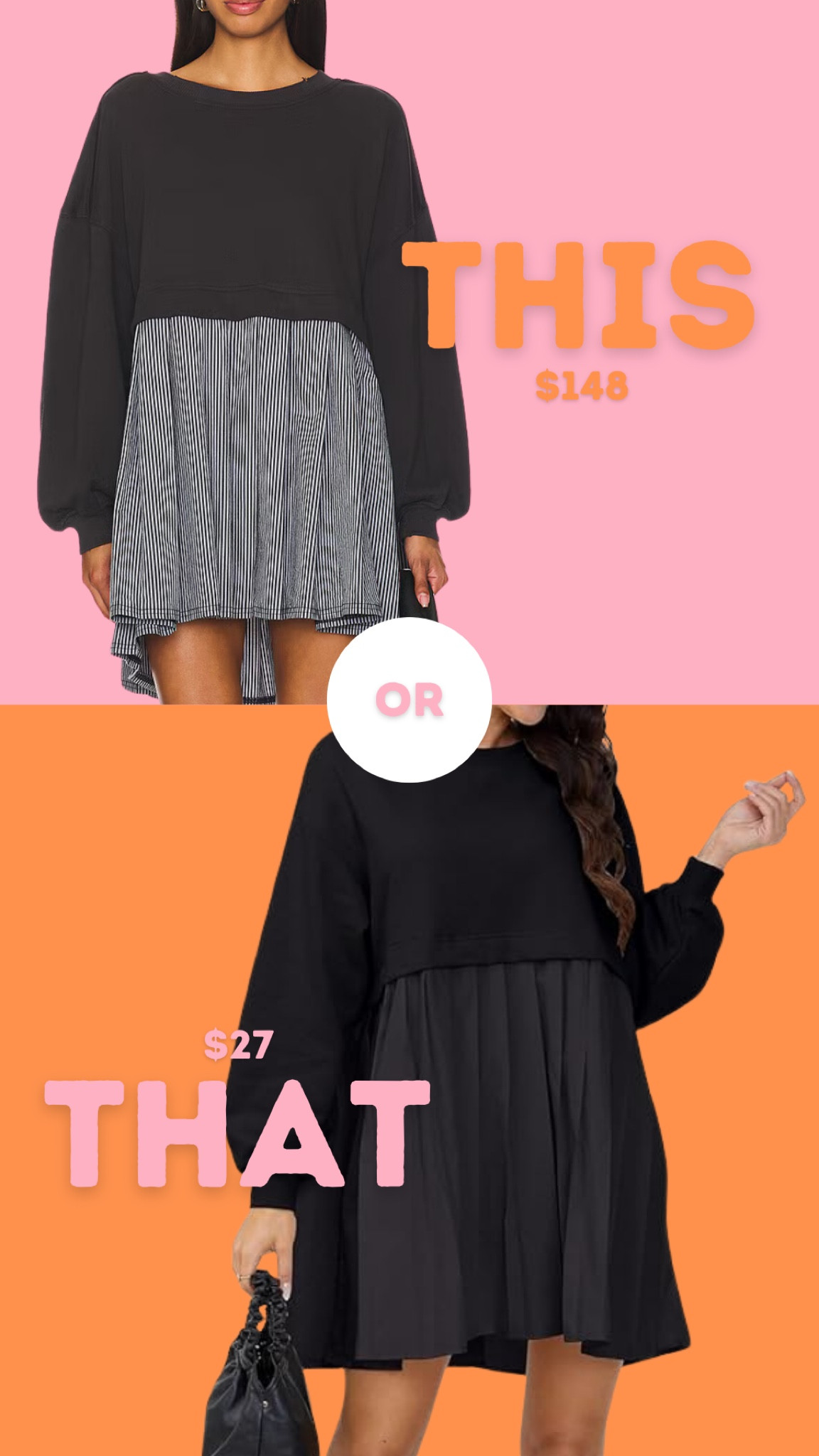 This or That Free People sweatshirt dress … 

#LTKSeasonal #LTKStyleTip #LTKFindsUnder50