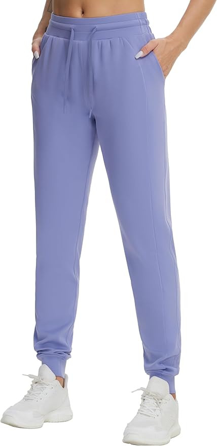 THE GYM PEOPLE Women's Workout Joggers Leggings Drawstring Running Lounge Sweatpants Tapered Pant... | Amazon (US)