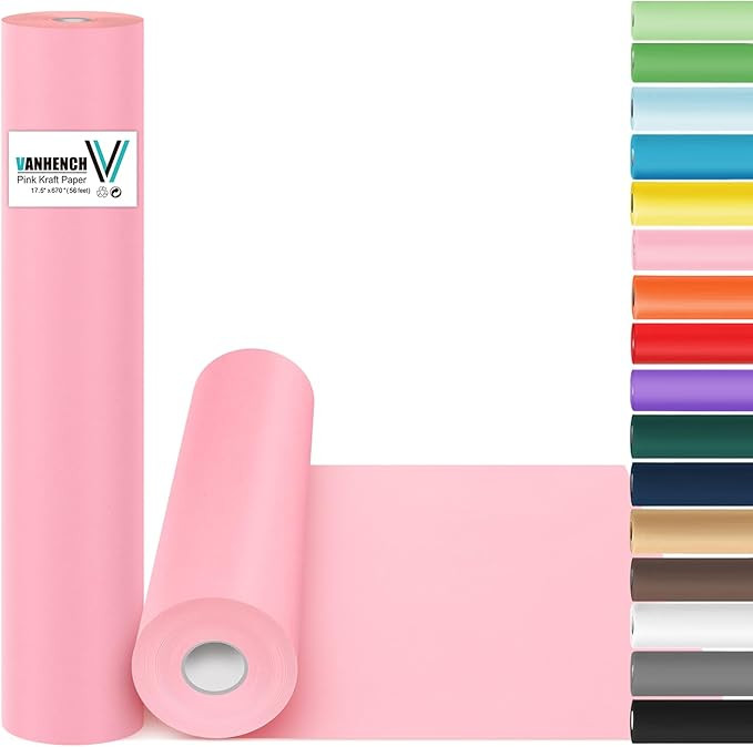 Pink Valentines Wrapping Paper 17.5"×963" (80 1/4FT), Pink Wrapping Paper Roll, Birthday Wrappin... | Amazon (US)