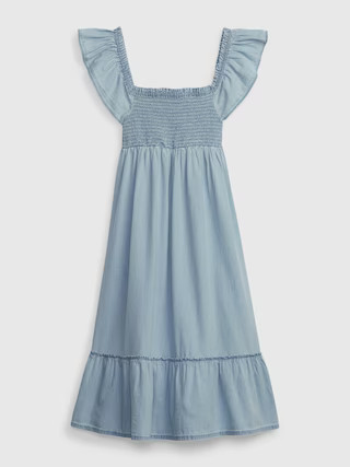 Kids Smocked Denim Dress with Washwell | Gap (US)