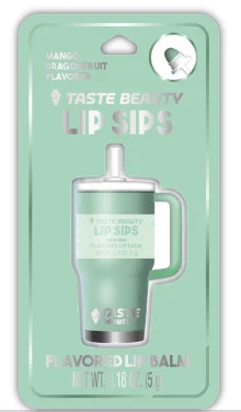 Taste Beauty Lip Sips Tumbler Lip Balm, Mint | Walmart (US)