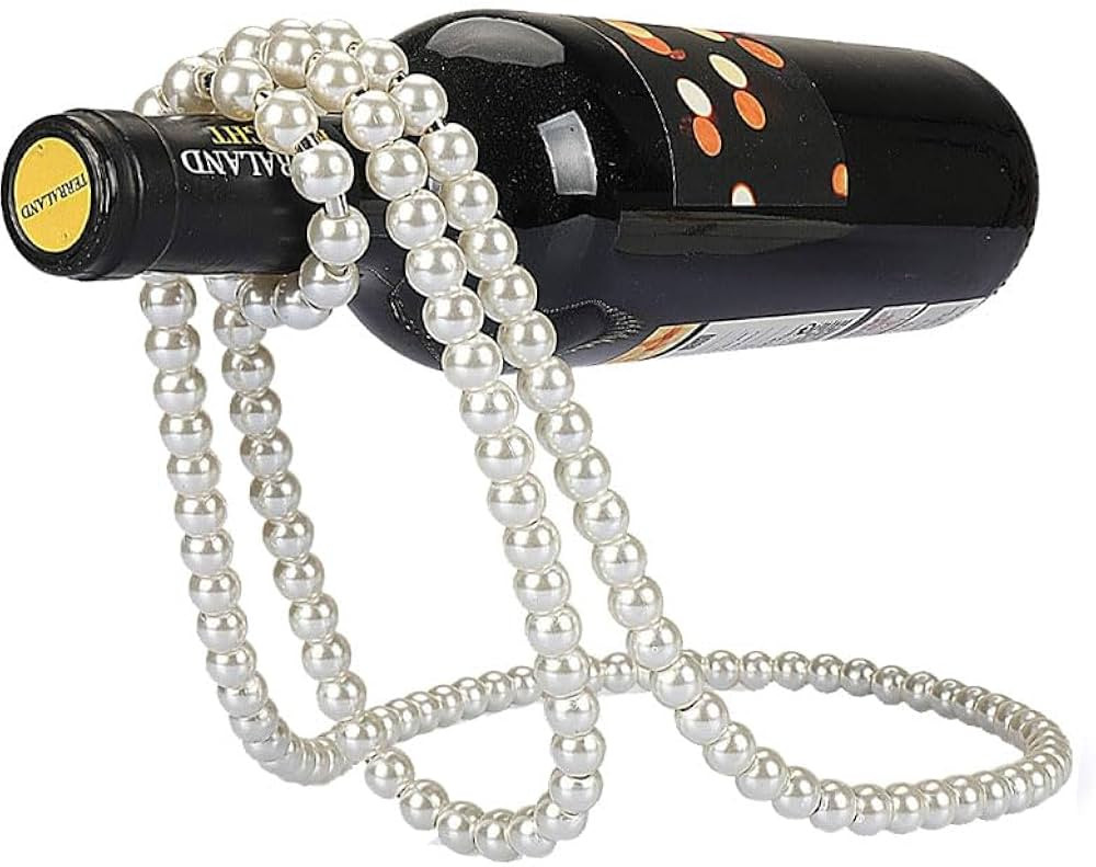 Pearl Wine Bottle Holder, Floating Wine Holder, Creative Metal Red Wine Bottle Holder Rack for Ba... | Amazon (US)