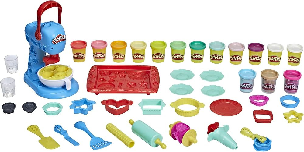 Play-Doh Kitchen Creations Ultimate Cookie Baking Playset with Toy Mixer, 25 Tools, and 15 Cans, ... | Amazon (US)