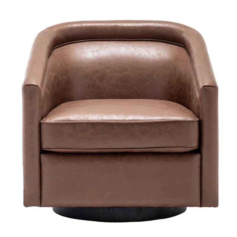 Kiersten Upholstered Swivel Barrel Chair | Wayfair North America