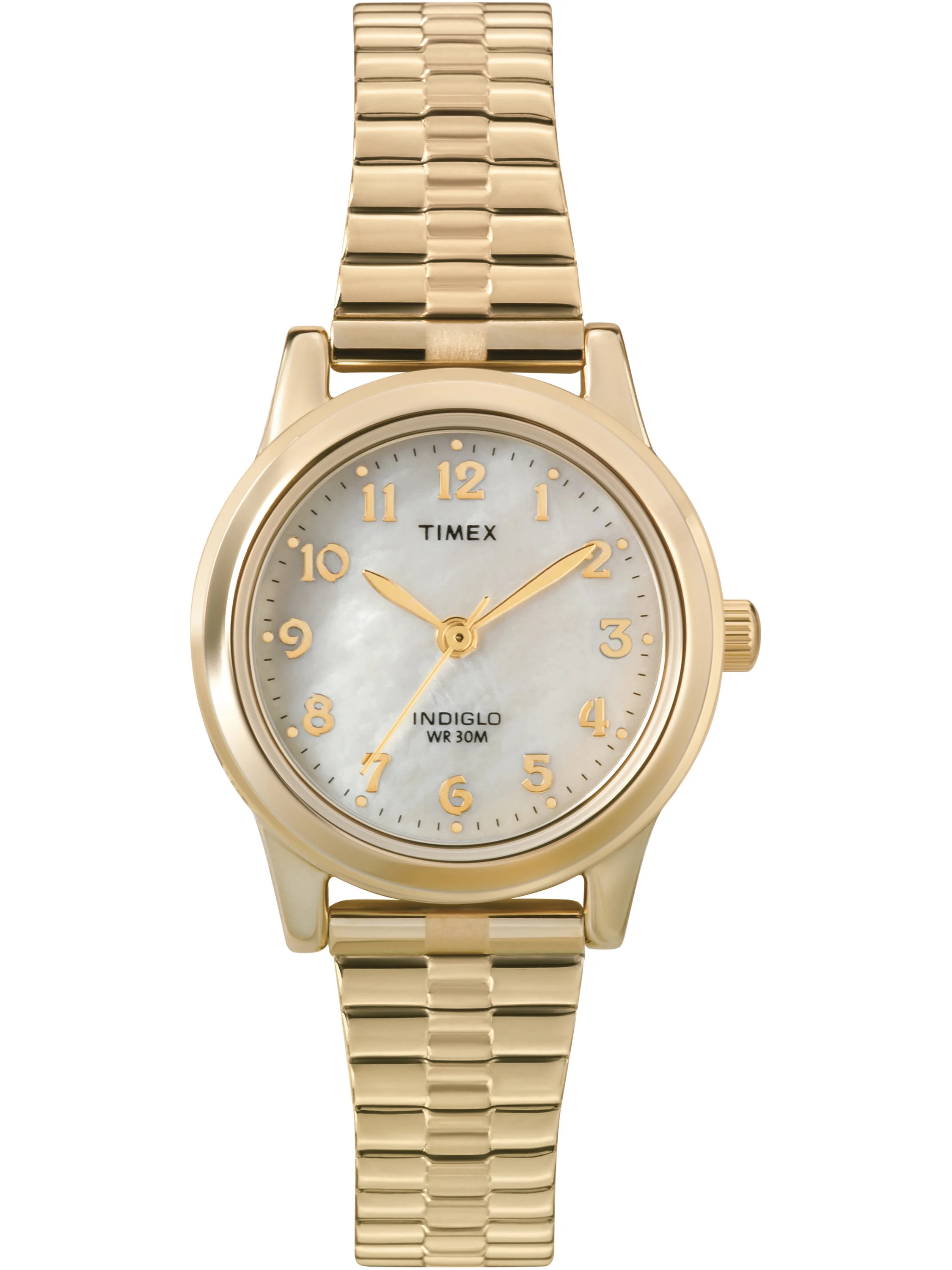 Timex Women's Essex Avenue Gold Stainless Steel Expansion Band Watch - Walmart.com | Walmart (US)