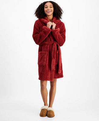 UGG® Women's Aarti Belted Fleece Robe - Macy's | Macy's