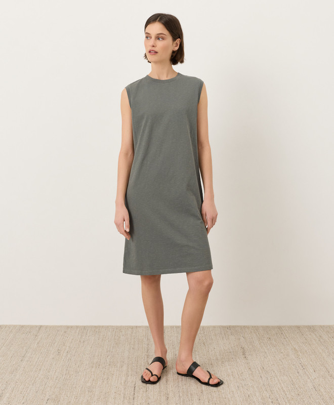 Women\u2019s Soft-slub Essential Easy Muscle Tee Dress made with Organic Cotton | Pact | Pact Apparel