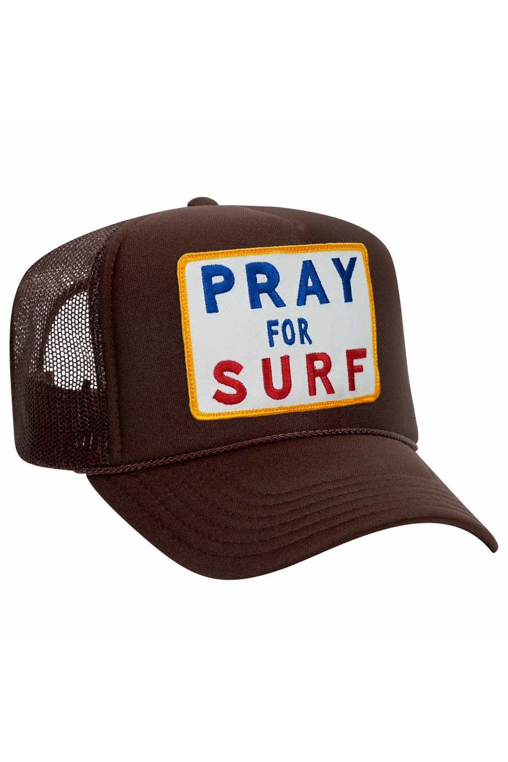 PRAY FOR SURF VINTAGE TRUCKER HAT | Aviator Nation
