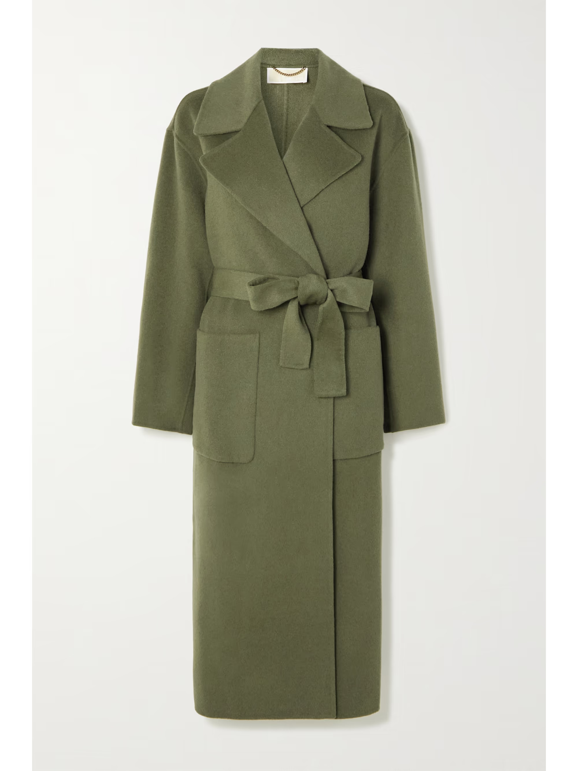 Belted wool-blend felt coat | NET-A-PORTER (UK & EU)