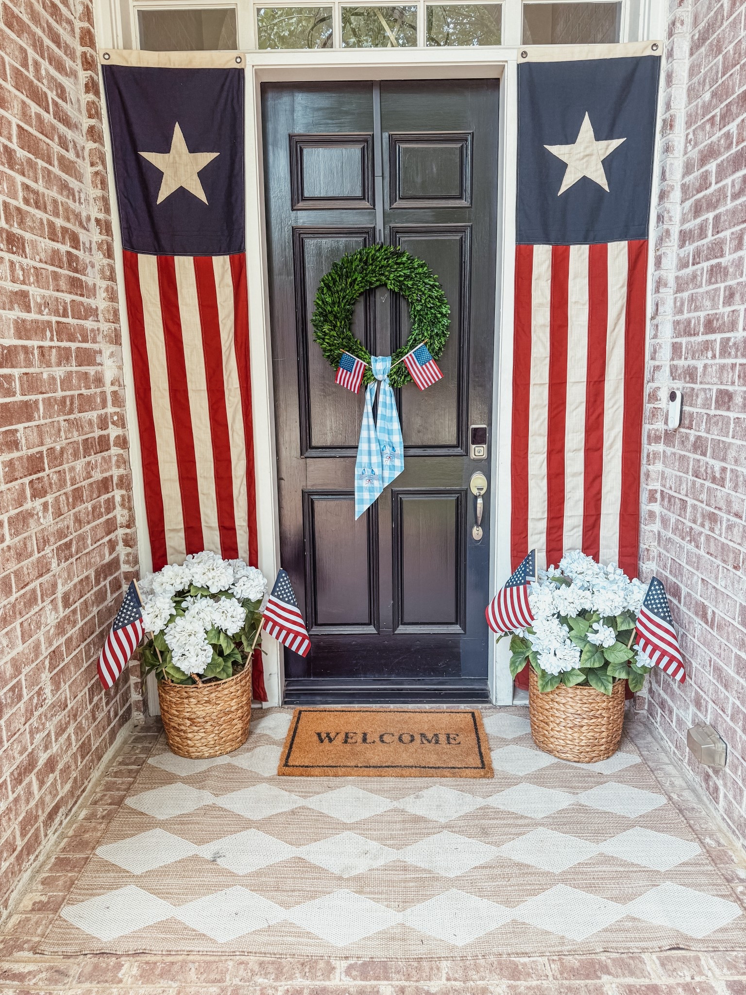 A festive front porch! #summersetup #memorialday #fourthofjuly #laborday #summerporch #frontporch

#LTKSeasonal #LTKHome #LTKSummerEdit