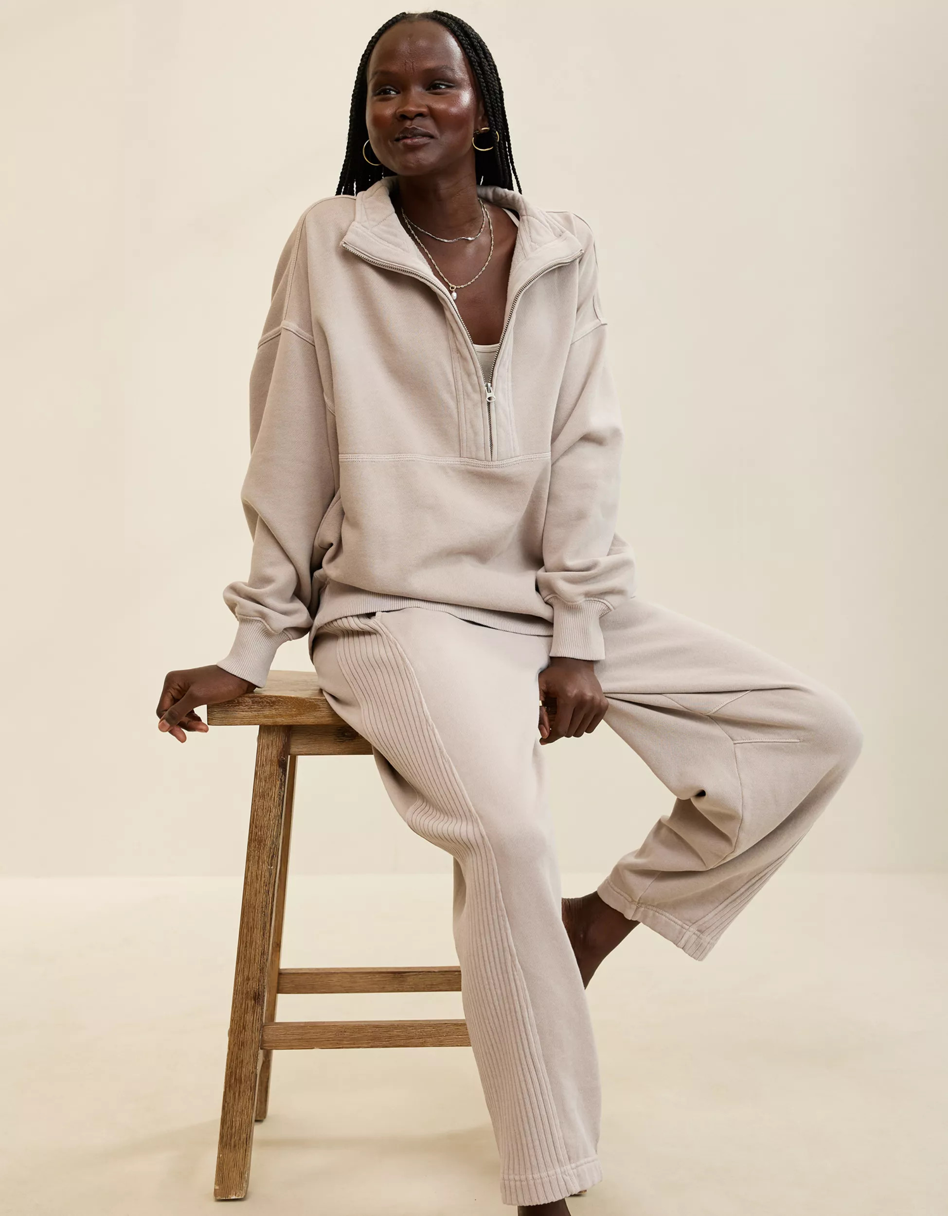 Aerie Quarter Zip Sweatshirt | Aerie