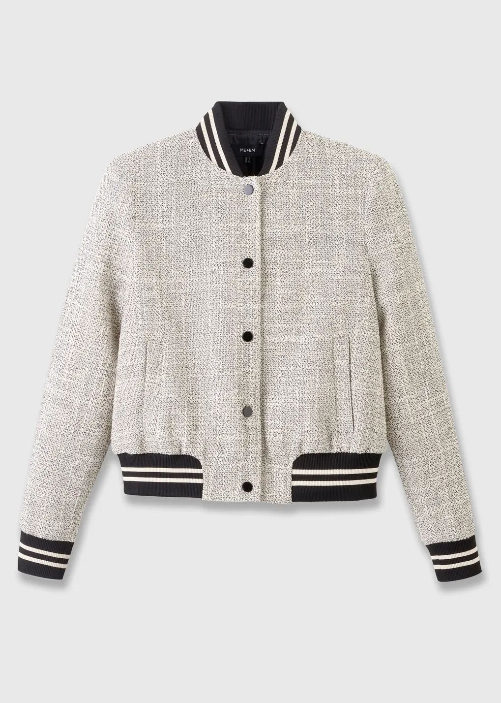 Italian Sporty Tweed Bomber | ME + EM