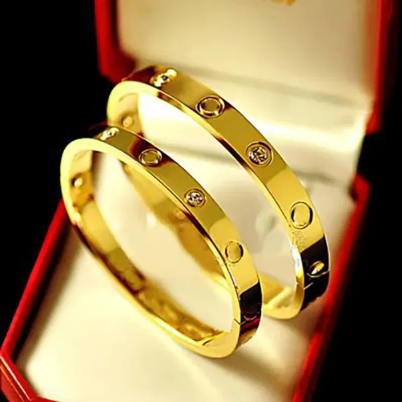 love braclet designer jewelry gold cuff screw bracelet screwdriver bangles 316L Titanium Steel Si... | DHGate