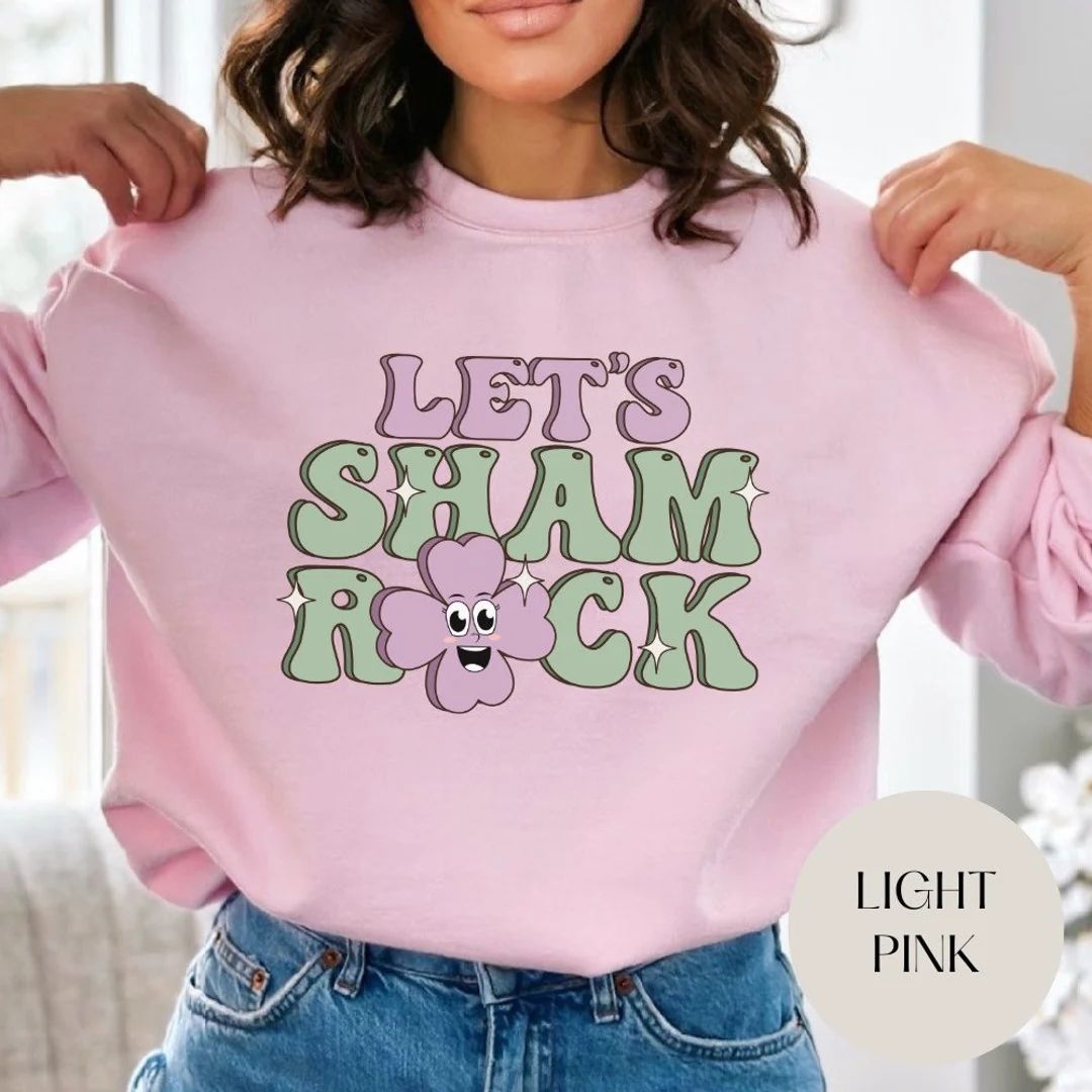 St Patricks Lets Shamrock Sweatshirt  Lucky Irish Drinking - Etsy | Etsy (US)