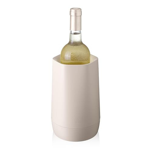 Vacu Vin Hexo Wine Cooler – Wine Bottle Chiller and Wine Bottle Cooler – Active Wine Chiller with Removable Cooling Sleeve – No Ice – Sand | Amazon (US)