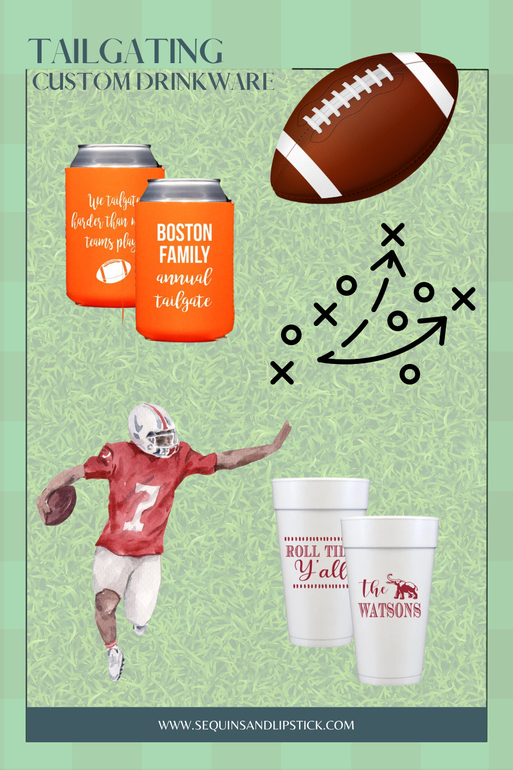 Game day just got better! 🏈 Personalized tailgate cups and can coolers are perfect for your next tailgate party, football watch party, or college football party. Add your family name, favorite team colors, or custom design to create personalized party decor everyone will love. Whether you're hosting a backyard tailgate or cheering from the stadium, these custom drinkware pieces are made for football season. 

 #LTKSeasonal #LTKKids #LTKMens