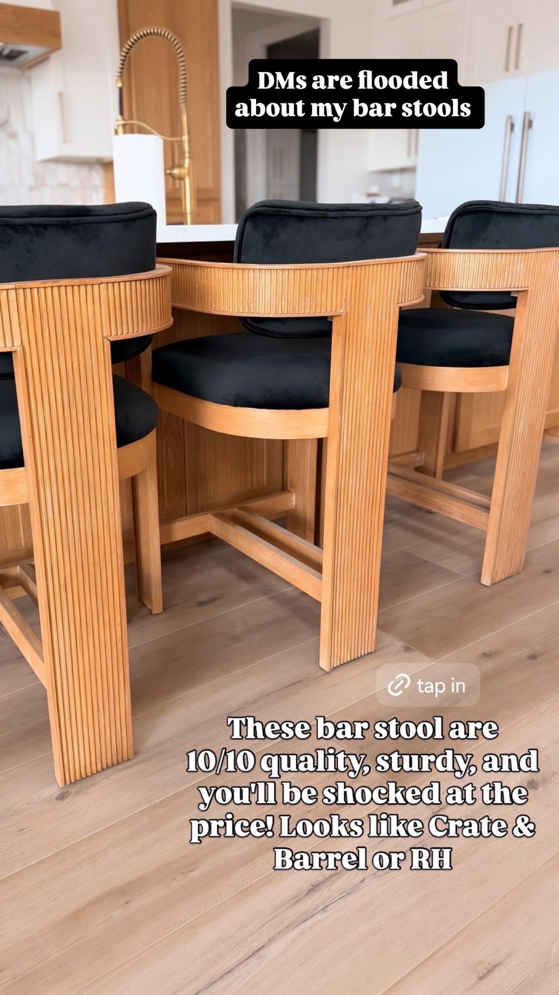 DMs are flooded
about my bar stools