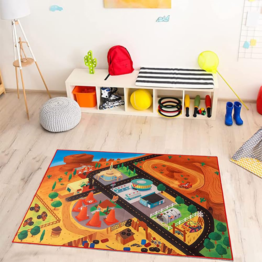 Gertmenian Disney Rug Pixar Boys Girls Childrens Bedroom Decor Kids Home Play Room Mat Bedding Ga... | Amazon (US)