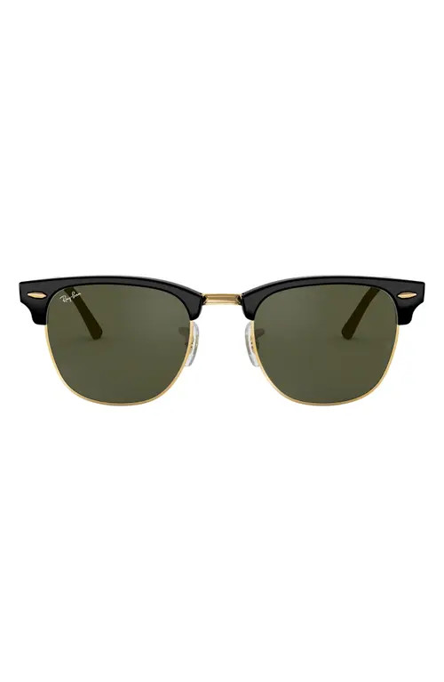 Ray-Ban Clubmaster 55mm Square Sunglasses in Black at Nordstrom | Nordstrom