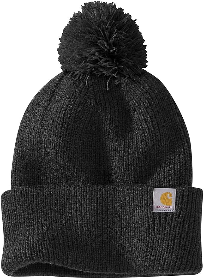 Carhartt Women's Knit Pom-Pom Cuffed Beanie | Amazon (US)