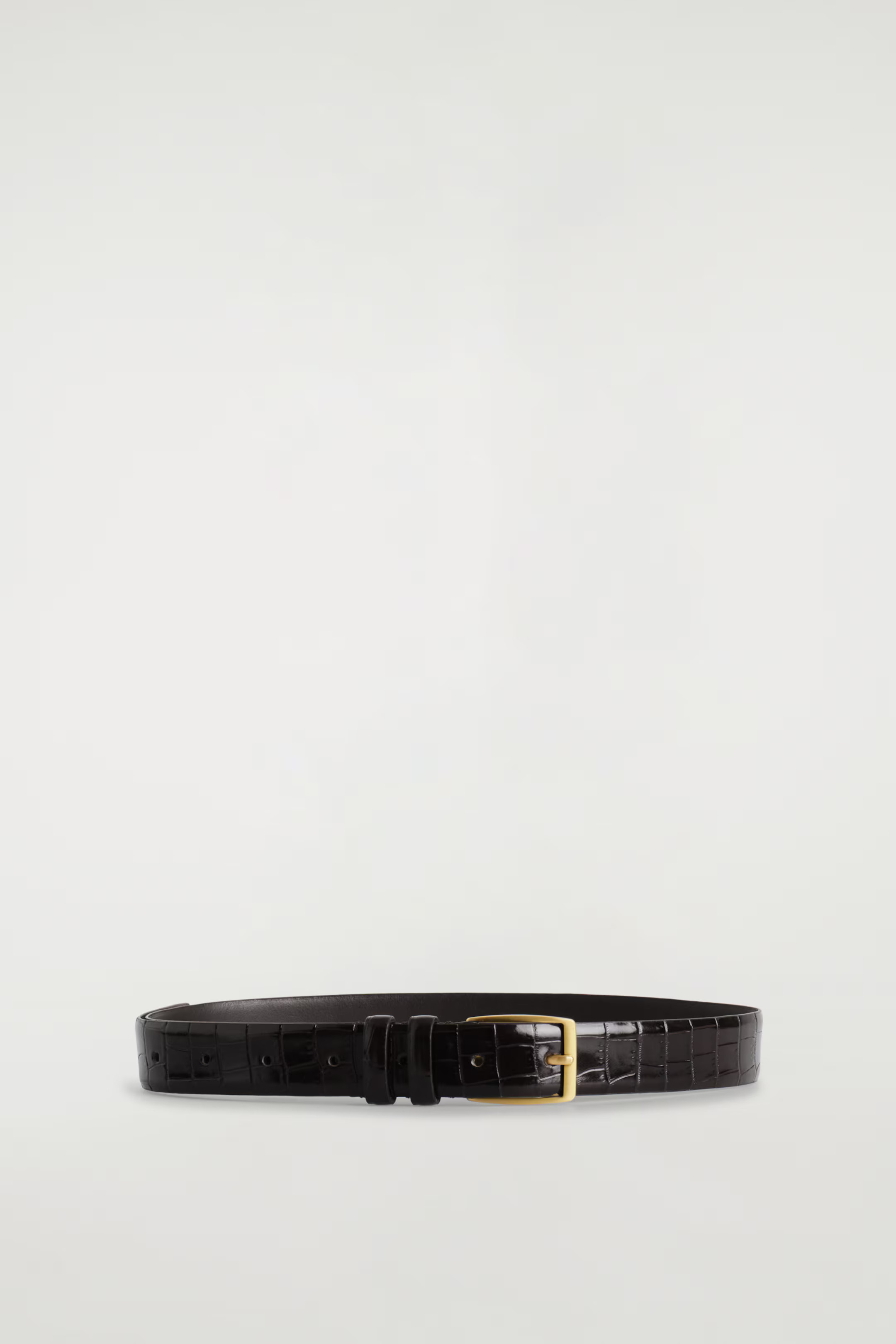CROC-EMBOSSED LEATHER BELT | H&M (UK, MY, IN, SG, PH, TW, HK)