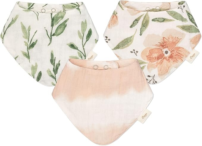 Crane Baby Soft Muslin Baby Bib Set | Amazon (US)