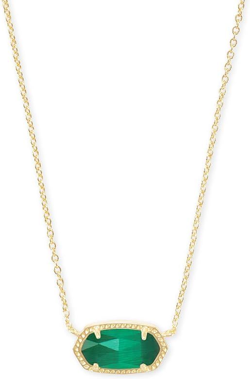 Amazon.com: Kendra Scott Elisa Short Pendant Necklace for Women, Dainty Fashion Jewelry, 14k Gold... | Amazon (US)