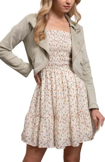 Faux Suede Crop Jacket | Nordstrom Rack